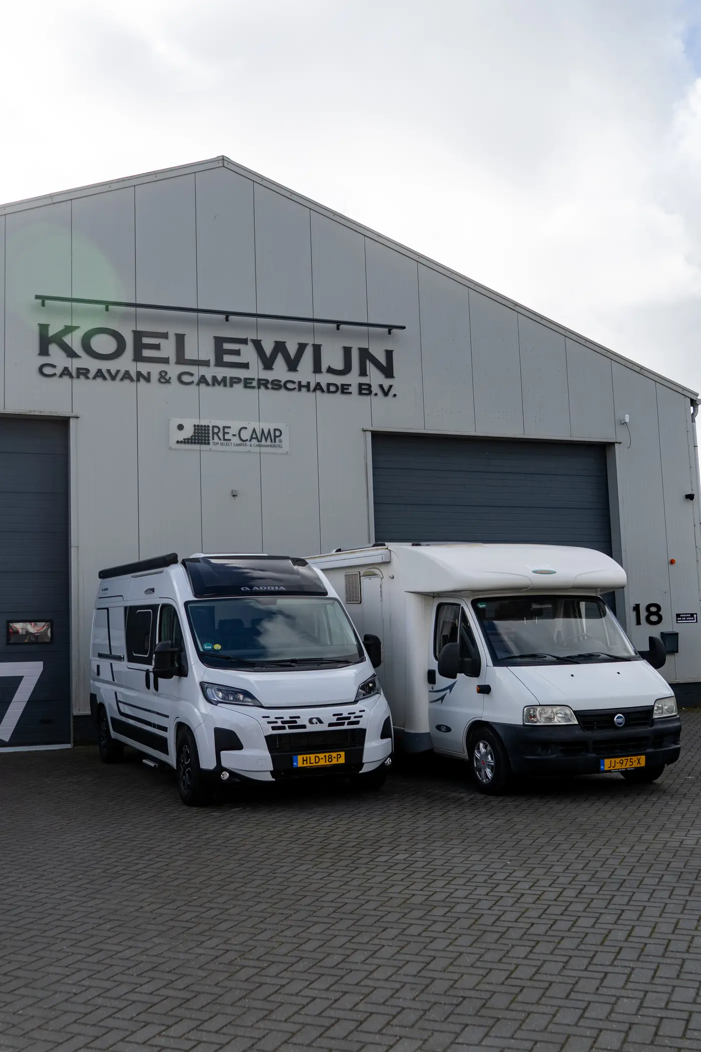 Pand van Koelewijn Caravan & Camperschade met ReCamp-keurmerk